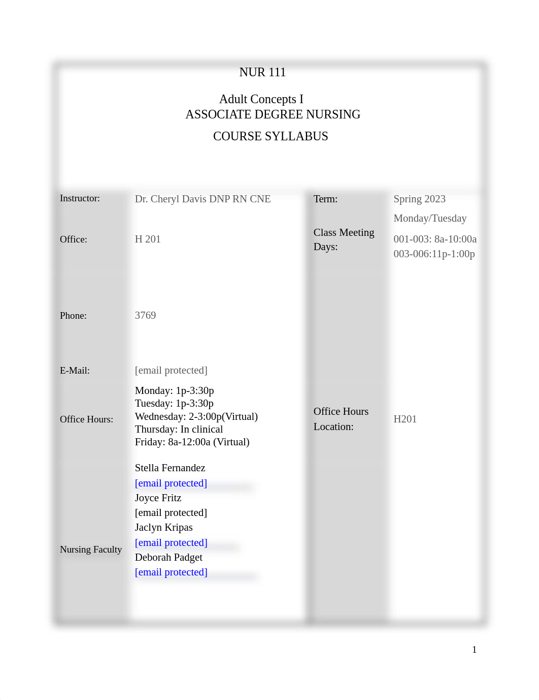 New NUR111 Syllabus Spring23 2revised) (8)(4) (9)(3) (1)(1) (3) (10) (2) (2)(2)(1) (2).docx_d5nc0oywmx4_page1