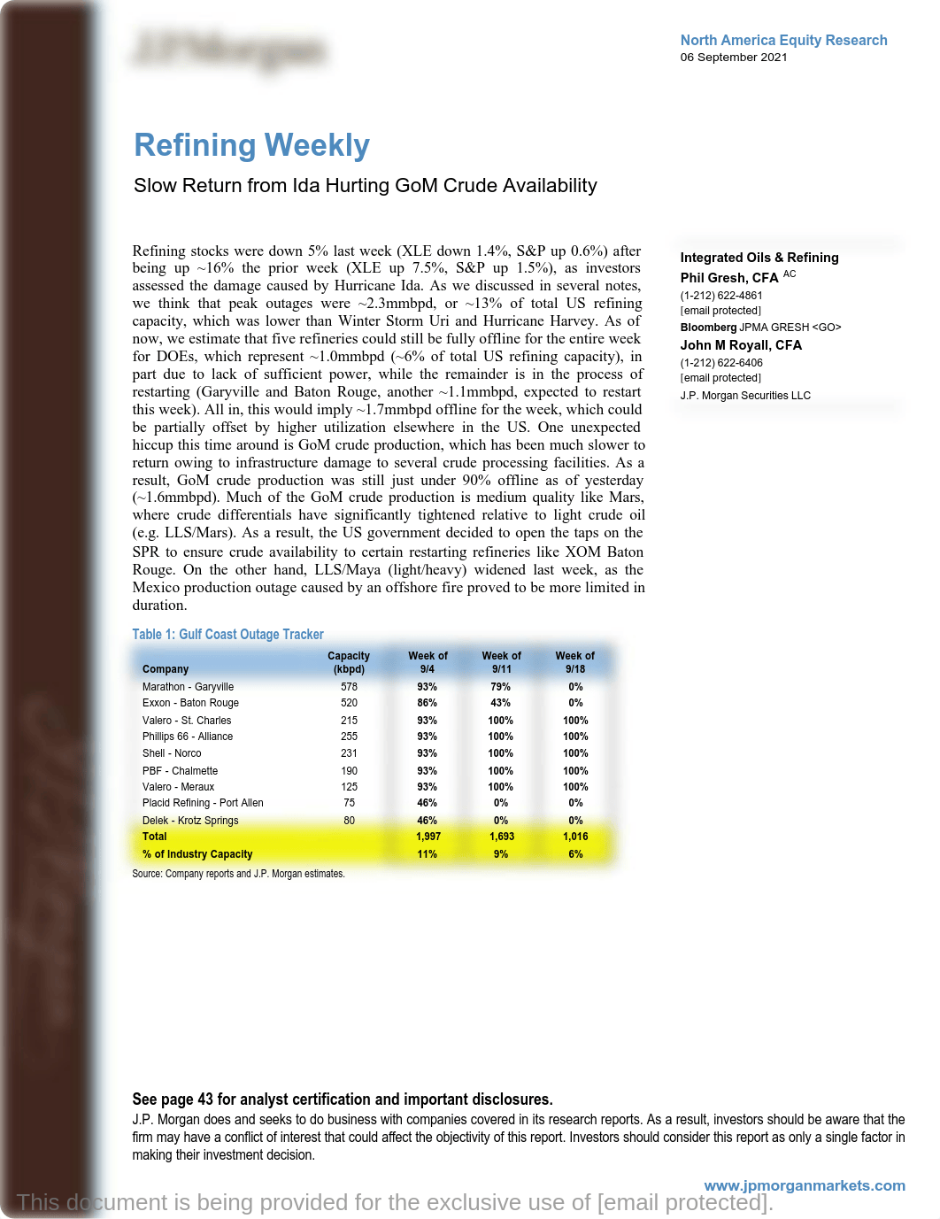 JPM_Refining_Weekly_Slow_2021-09-06_3855201.pdf_d5ncddq7m0b_page1