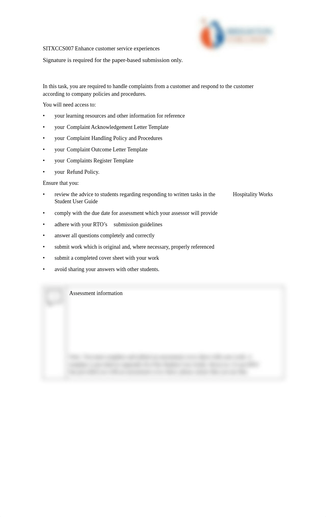 SITXCCS007 [YangziTamang_9979211] AT3 Customer Complaint Resolution Project (4).pdf_d5nijwi2amz_page2