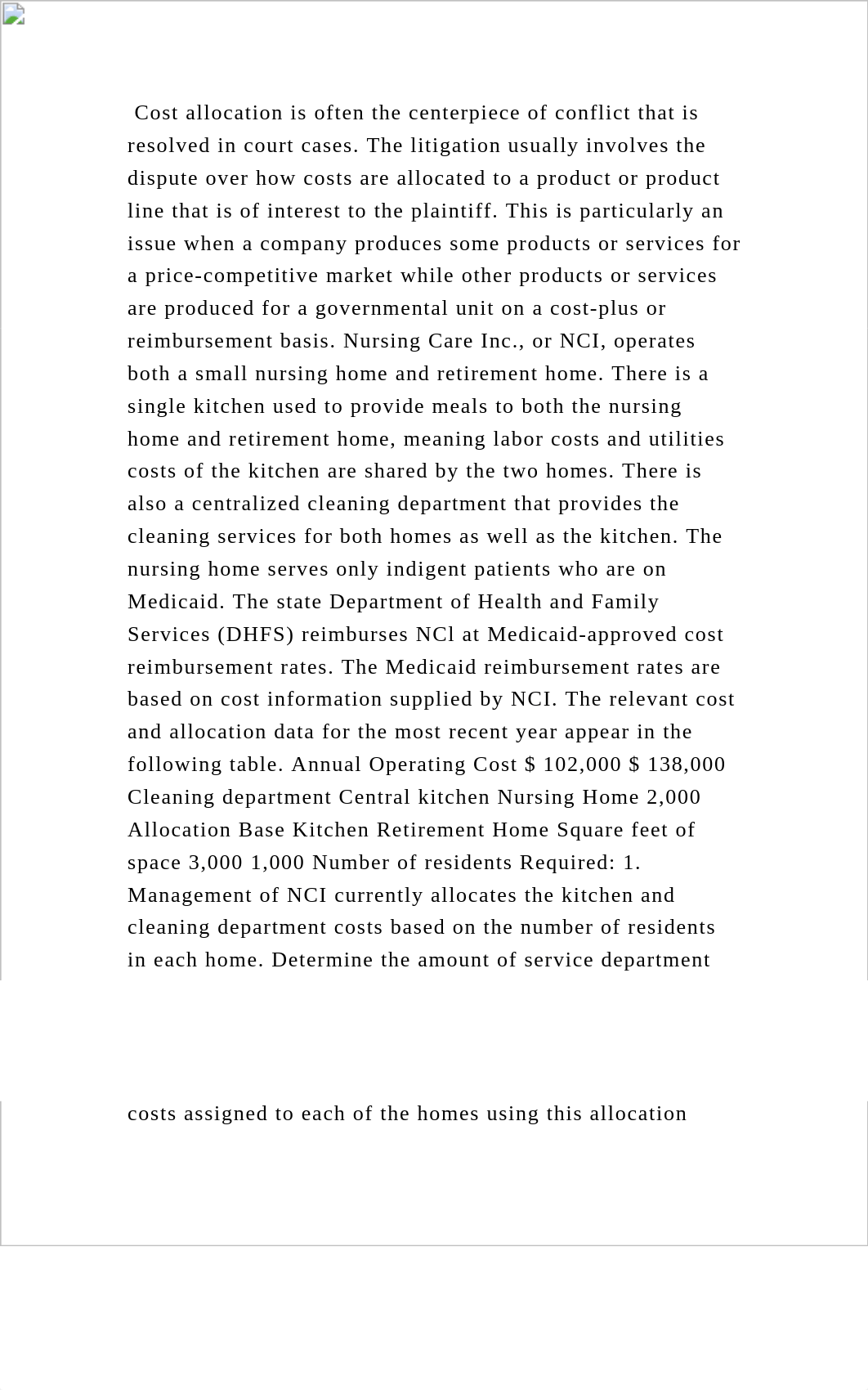 Cost allocation is often the centerpiece of conflict that is resolved.docx_d5nk1wf30ew_page2