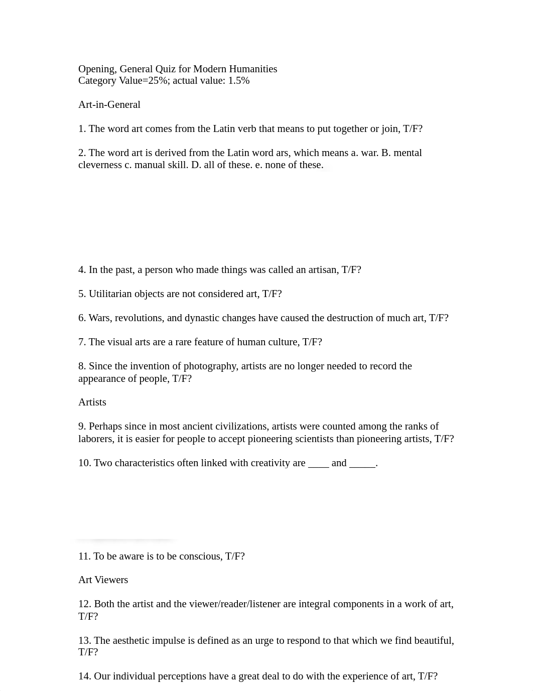 Modern Cultures General, Opening Quiz.docx_d5nmnqba43g_page1