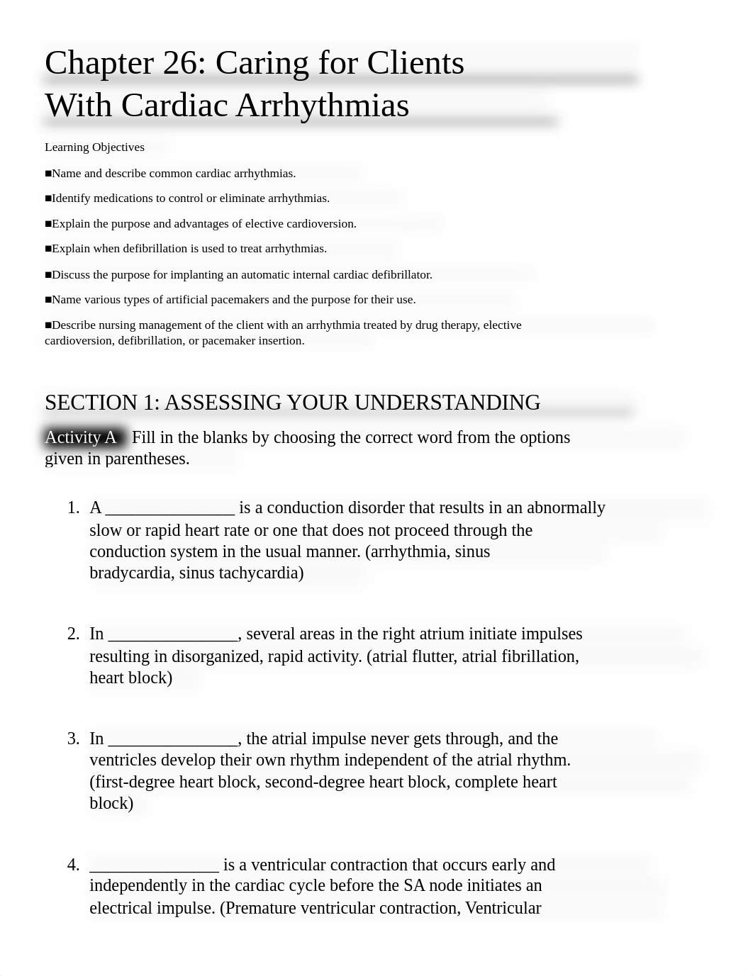 Chapter 26 Caring for Clients With Cardiac Arrhythmias.docx_d5nnen6j4rl_page1