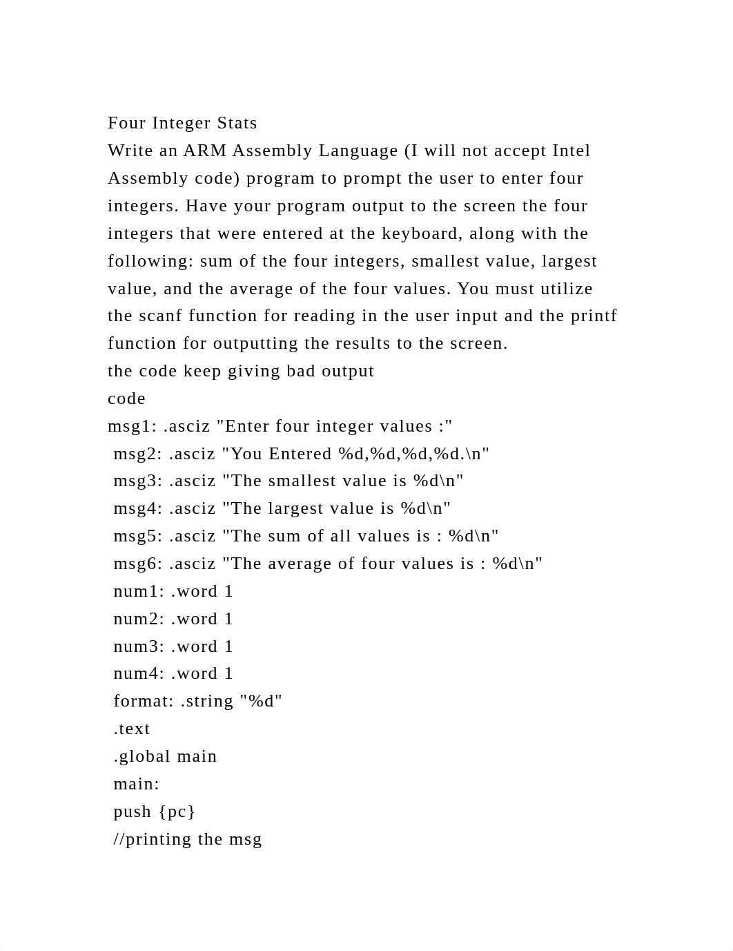 Four Integer StatsWrite an ARM Assembly Language (I will not accep.docx_d5o2jowquyr_page2