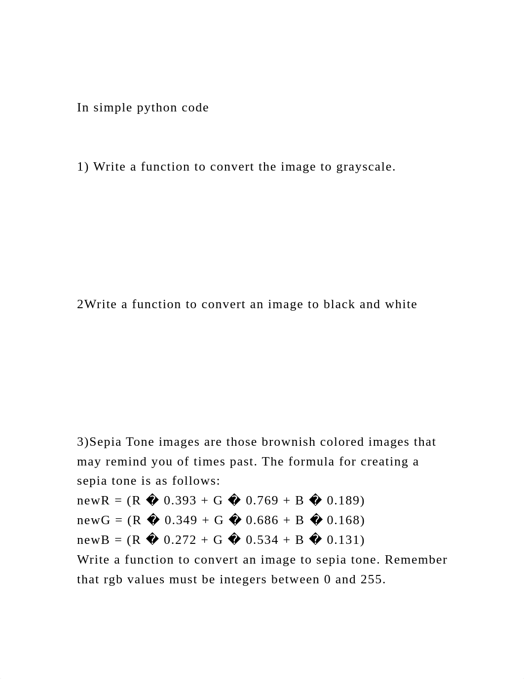 In simple python code1) Write a function to convert the imag.docx_d5o4m3fwv7h_page2