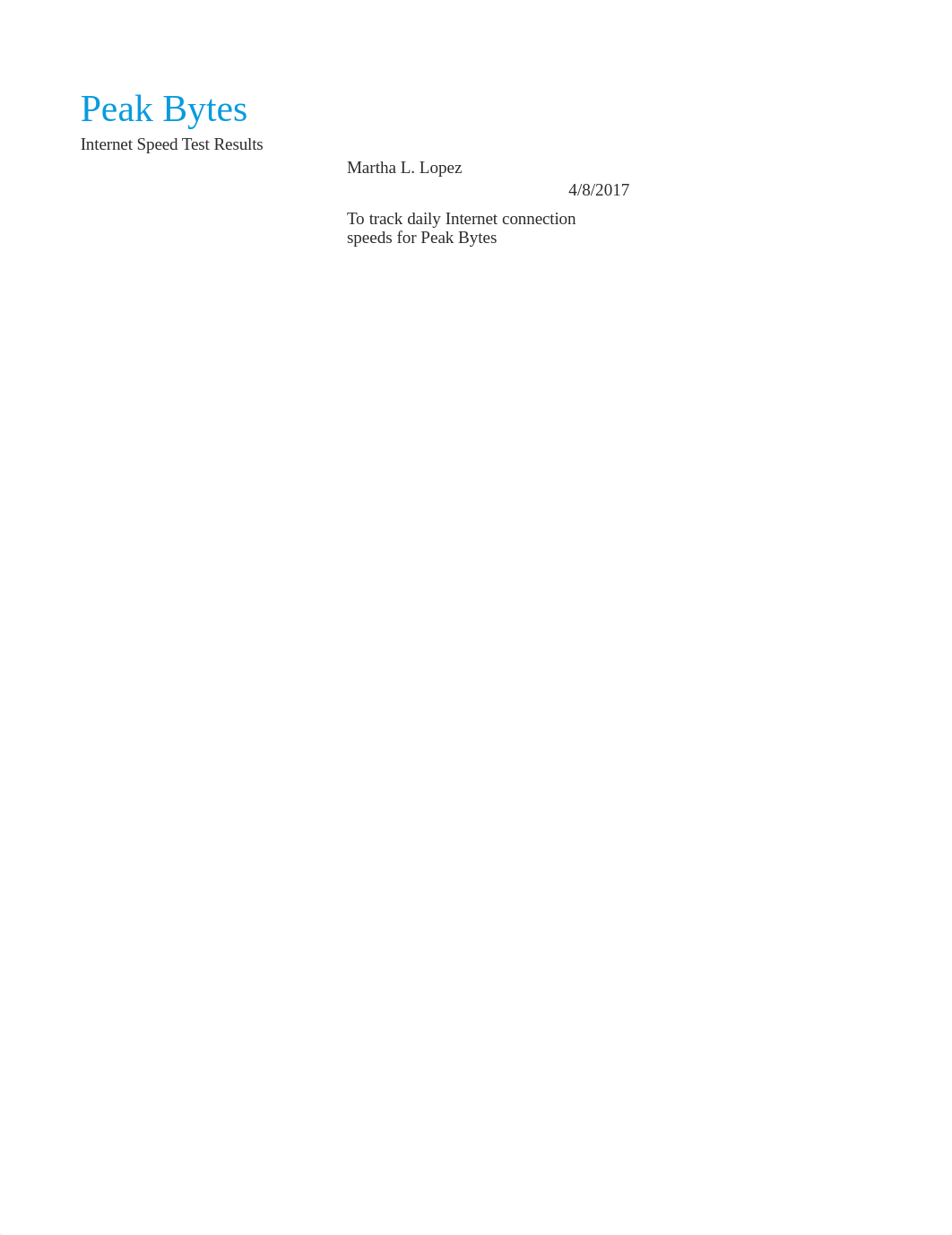 Excel Modulo 2 Case Problem 2 Peak Bytes page 126-127.xlsx_d5o71aroucf_page1