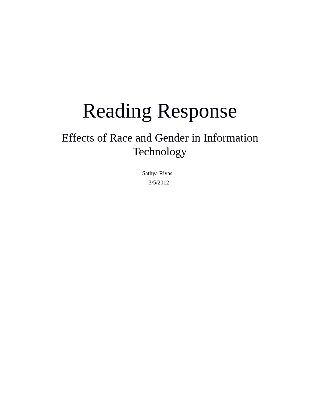 Reading Response 3: Effects of Race and Gender in Information Technology_d5o71uol8x8_page1