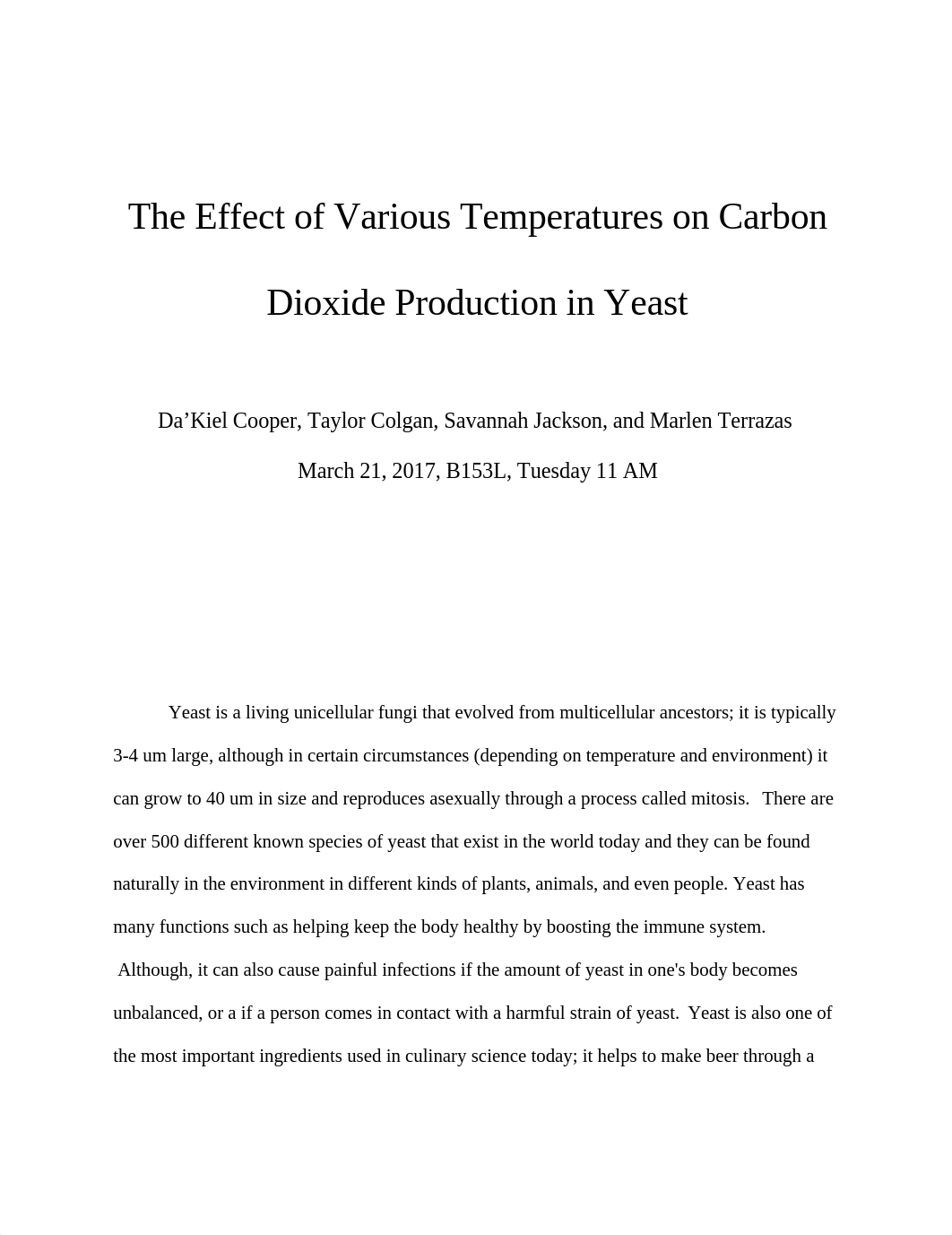 The Effect of Various Temperatures on Carbon Dioxide Production in Yeast_d5ob9v1axiz_page1