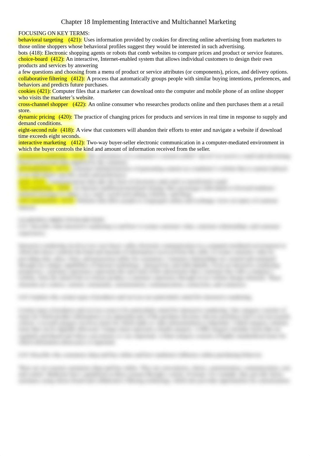 Chapter 18 Review Implementing Interactive and Multichannel Marketing.docx_d5ojpupksus_page1