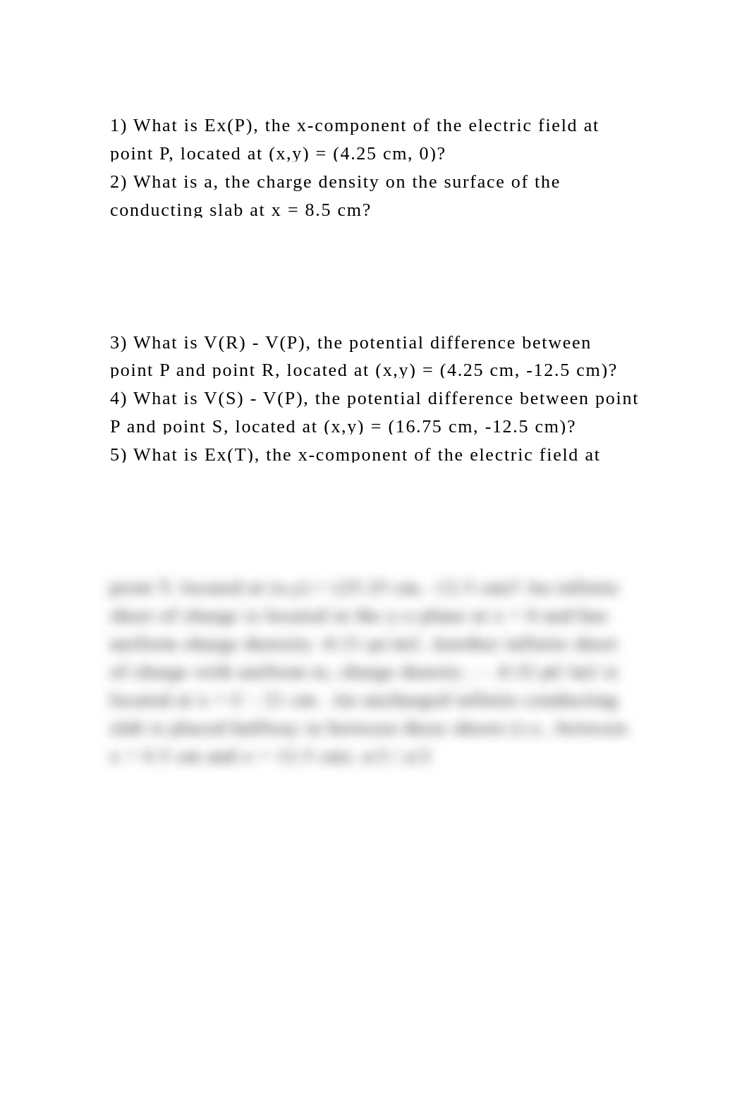 1) What is Ex(P), the x-component of the electric field at point P, .docx_d5ou56ocgxf_page2