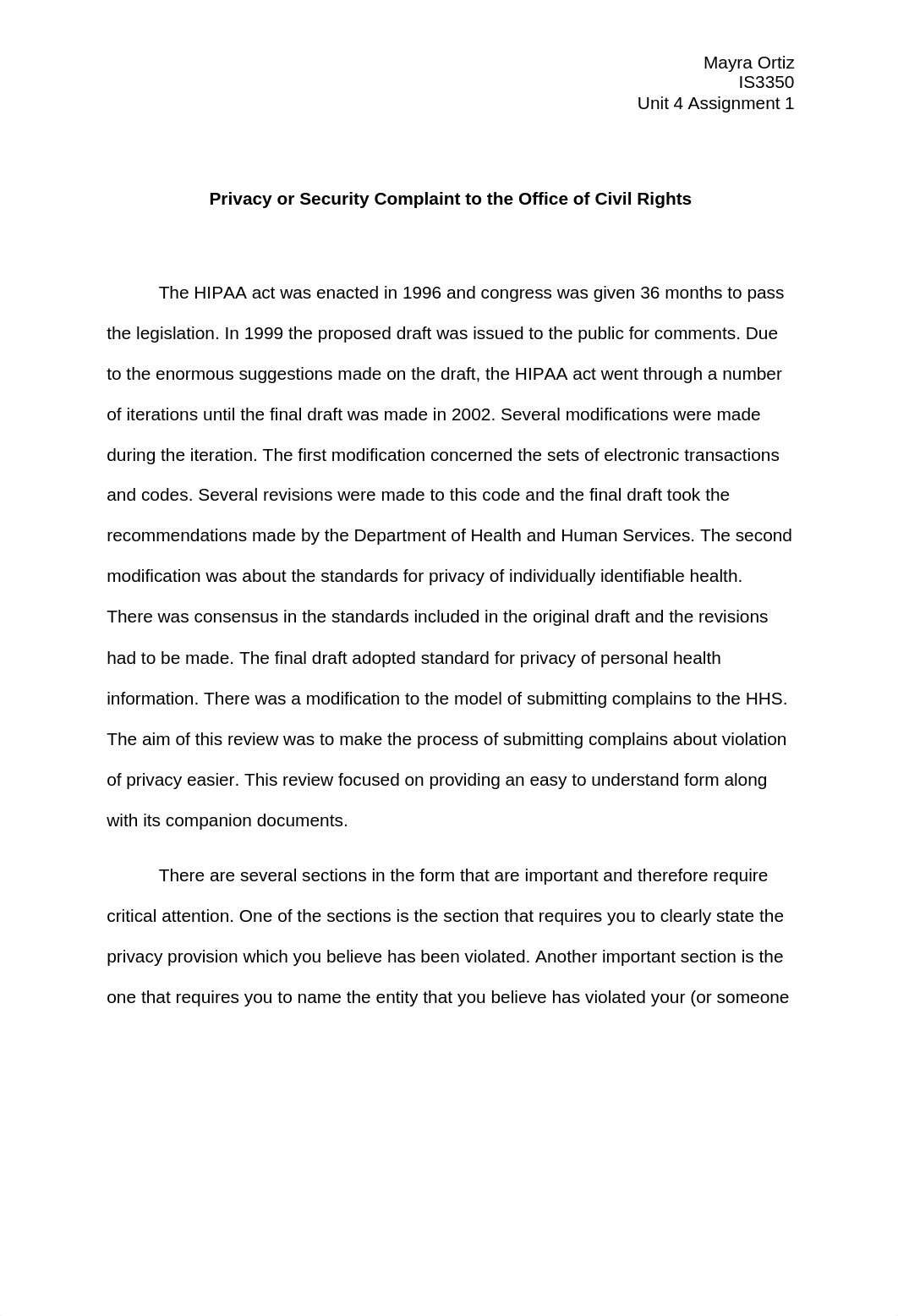 Unit 4-Privacy or Security Complaint to the Office of Civil Rights_d5oxm80muso_page1