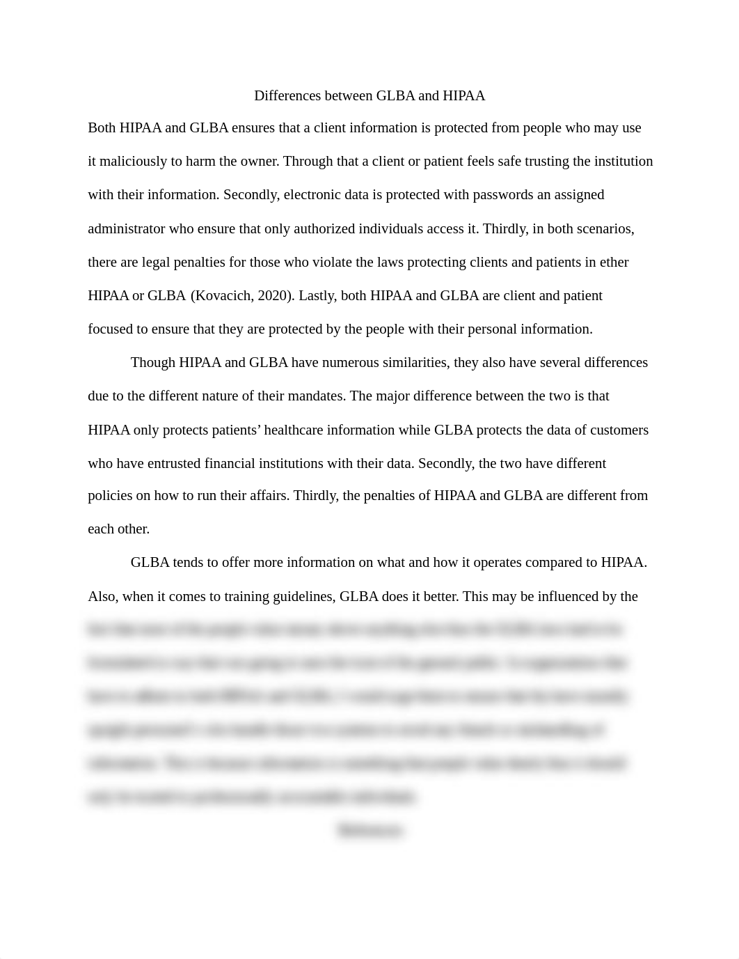 Differences between GLBA and HIPAA.docx_d5plejjwl1p_page1