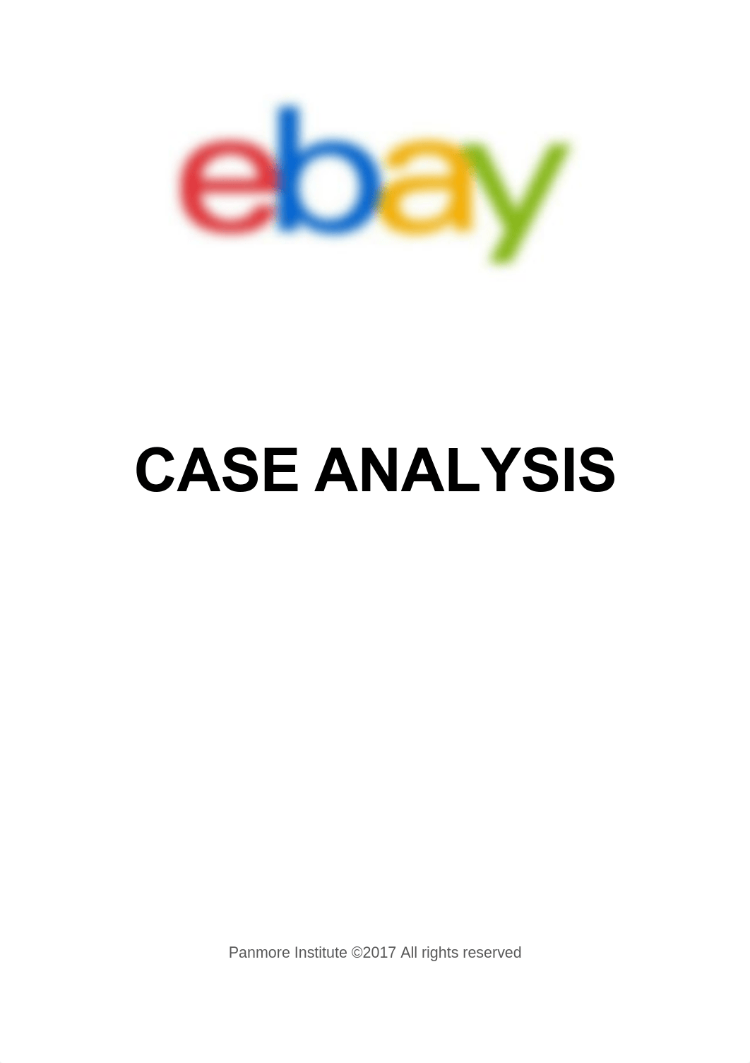 Strategy Management 2019 Case Analysis - eBay 2017.pdf_d5pqj9fwva2_page1