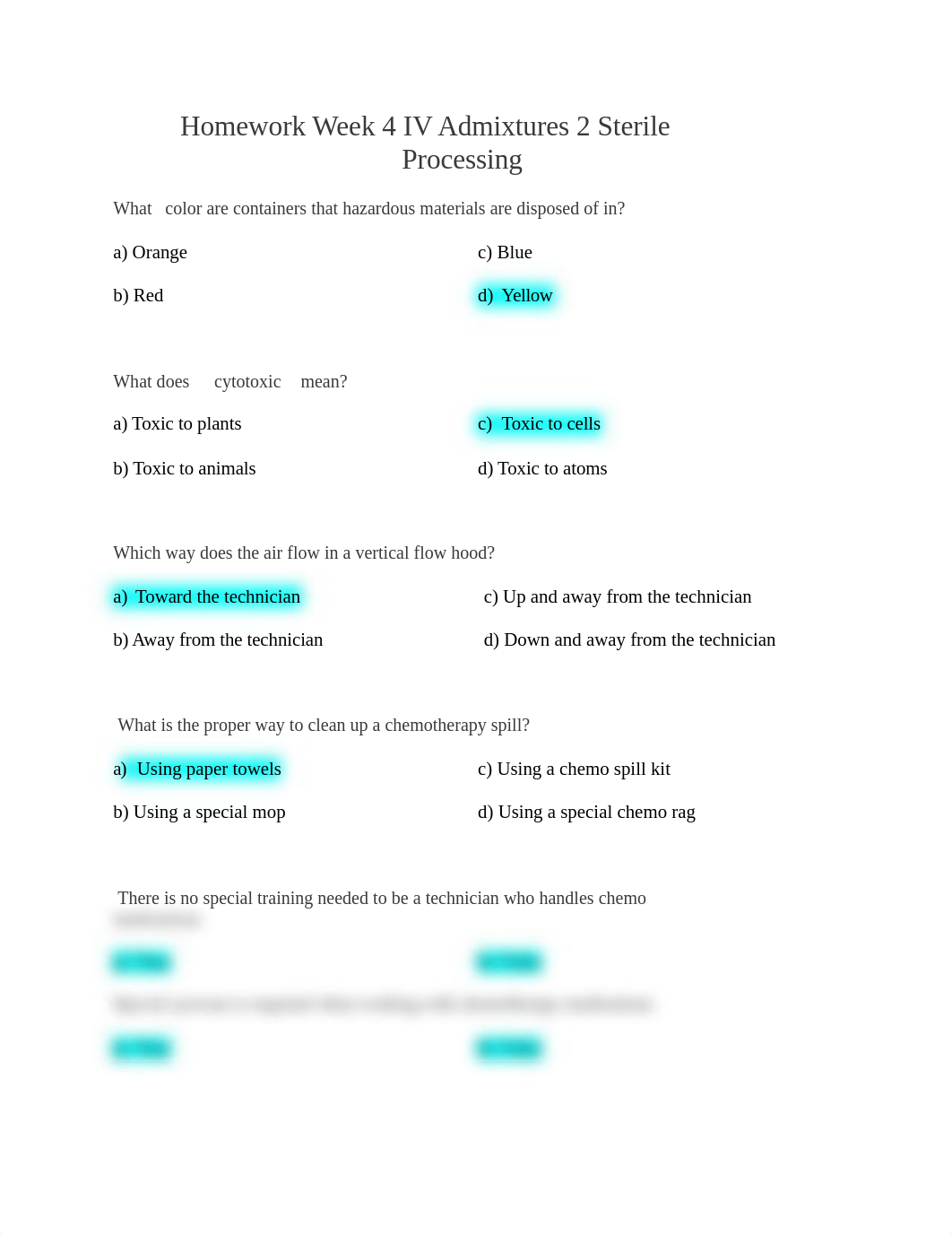 Homework Week 4 IV Admixtures 2 Sterile Processing PT 130.docx_d5pqw5bbvzm_page1