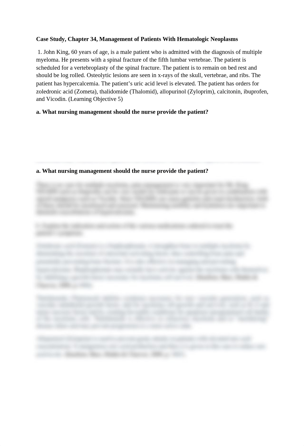 Case Study Chapter 34 Management of Patients With Hematologic Neoplasms.docx_d5pzsj1nuut_page1