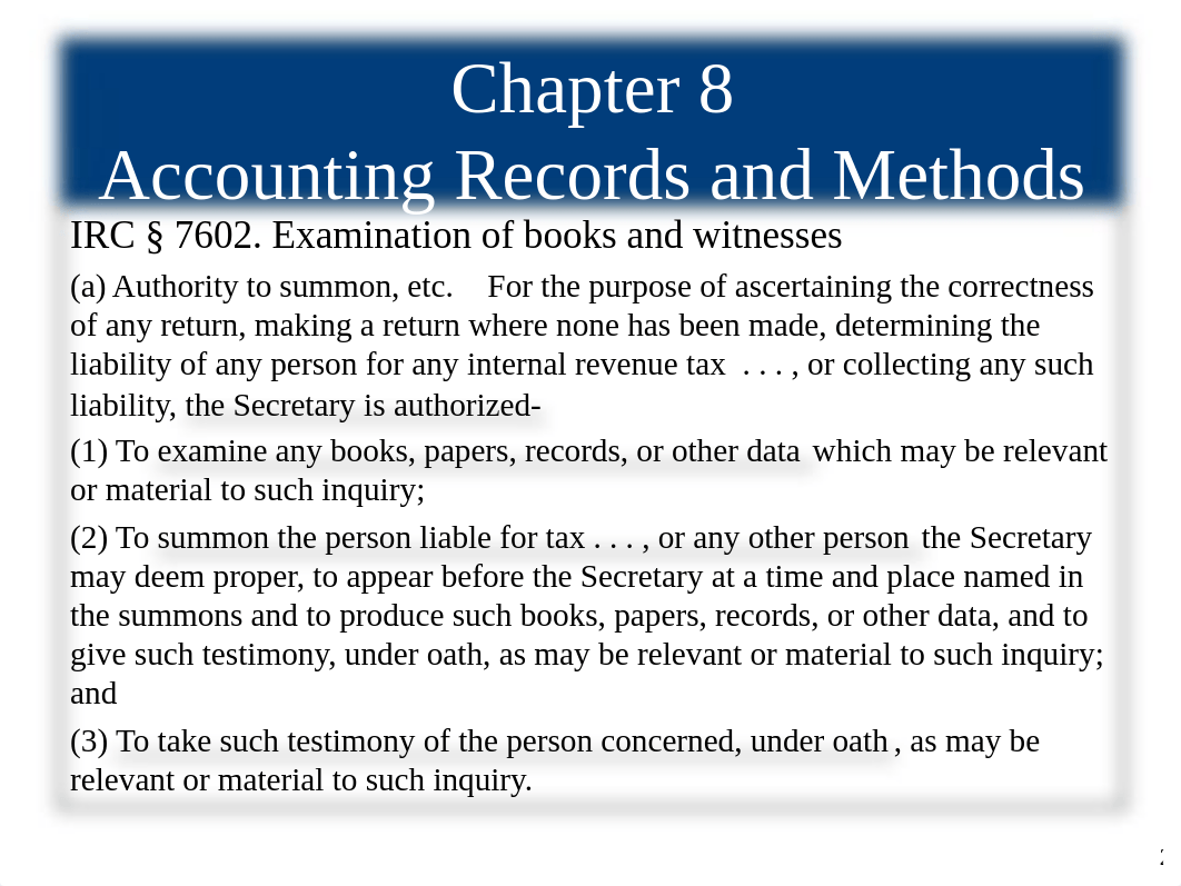 Lecture 6 Chapters 8 and 9 - Accounting Methods and Tax Practice(2).ppt_d5qey7dk2oz_page2