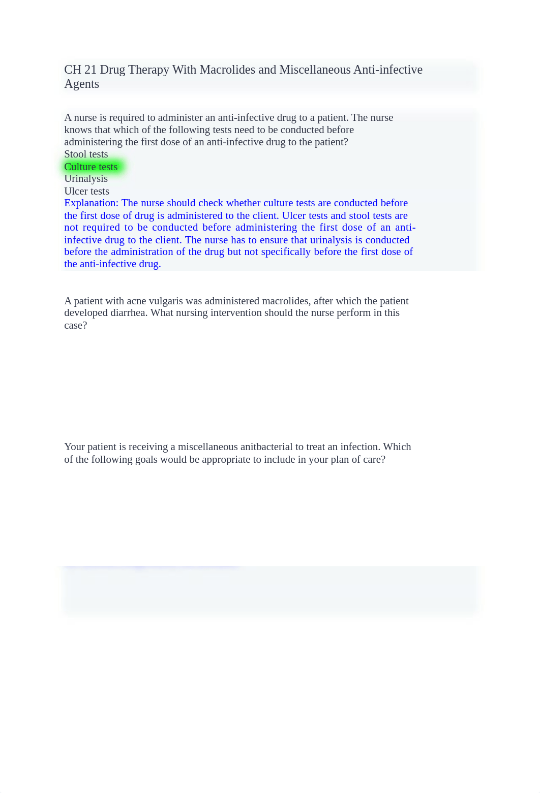 CH 21 Drug Therapy With Macrolides and Miscellaneous Anti-infective Agents.docx_d5qfduvuv7w_page1