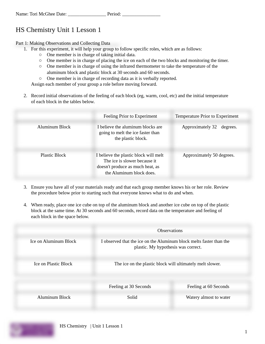 Tori McGhee - Copy of HS Chemistry Unit 1 Lesson 1 Student Handout.pdf_d5qoj6g0o7f_page1