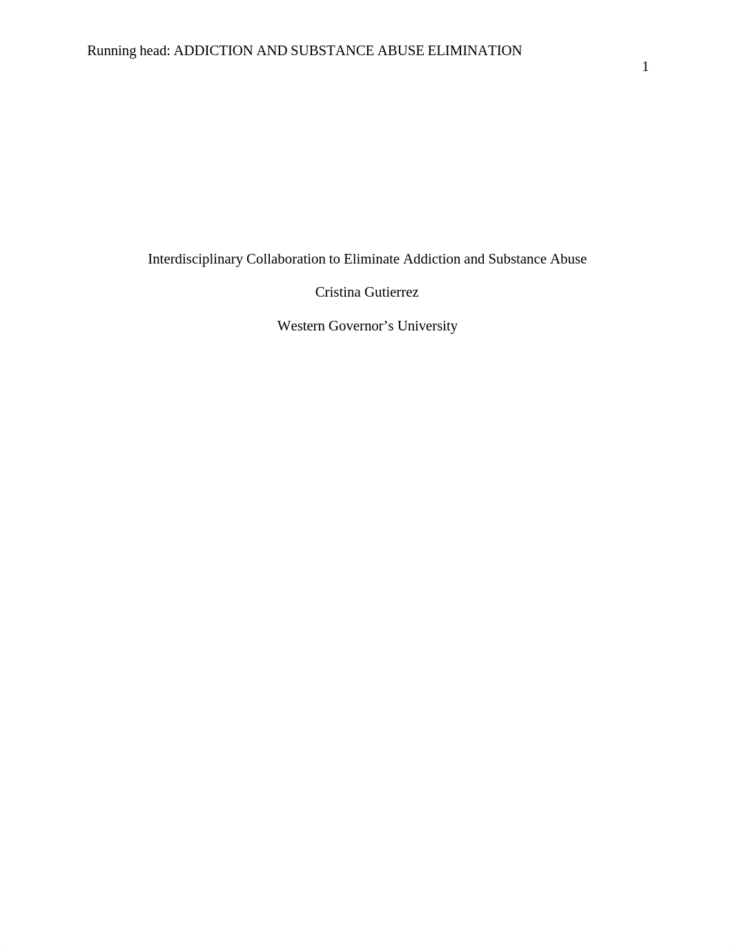 Interdisciplinary Collaboration to Eliminate Addiction and Substance Abuse.doc_d5qpmqjqb92_page1