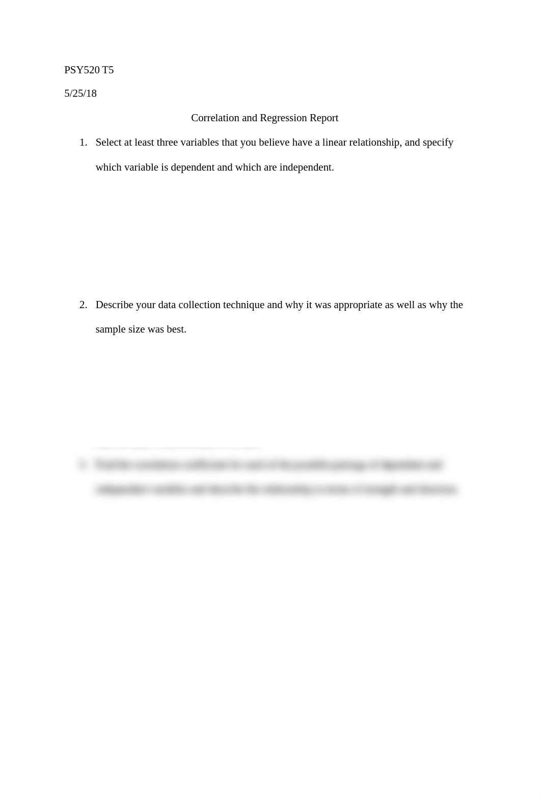 PSY 520 Topic 5 Benchmark 3, Correlation and Regression.doc_d5qw8mb5jo7_page1