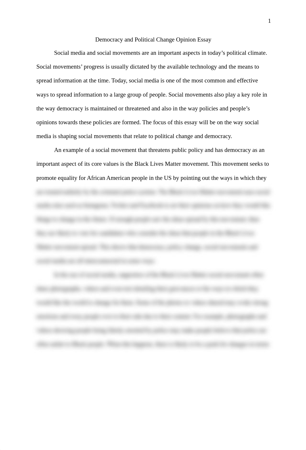 Democracy and Political Change Opinion Essay.docx_d5qxqtcch6s_page1