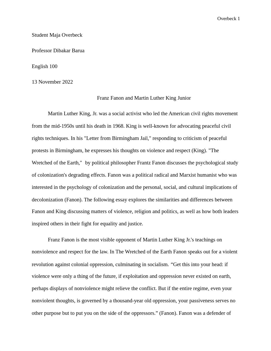 Fanon vs. King Essay 3 final.pdf_d5rau9n3pa9_page1