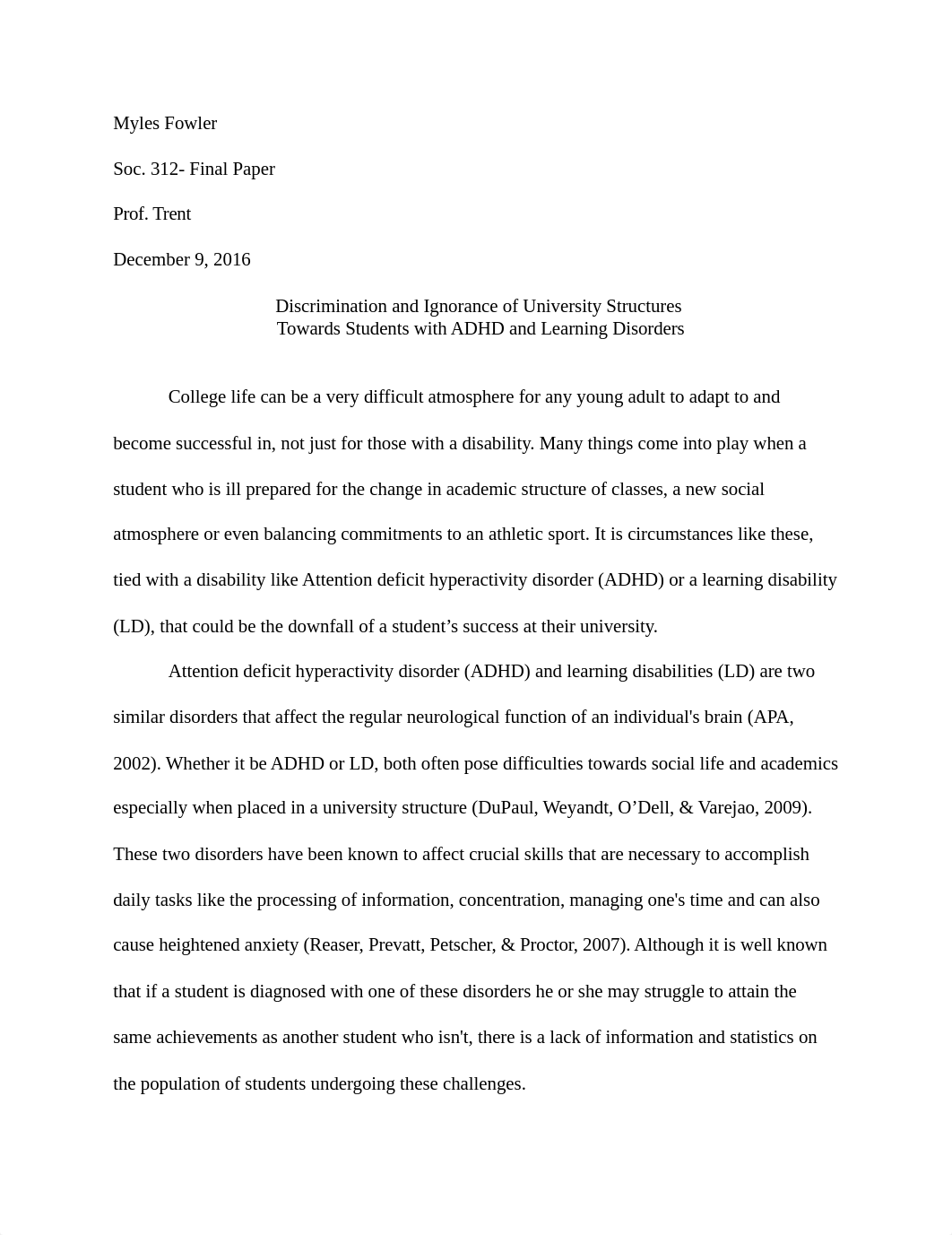 Discrimination and Ignorance of University Structures Towards Students with ADHD and Learning Disord_d5rglppcnl9_page1