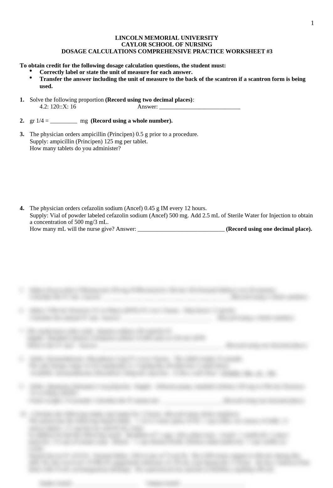 Nursing 115 Comprehensive dosage calculations practice worksheet #3.doc_d5rqiyt4w2f_page1