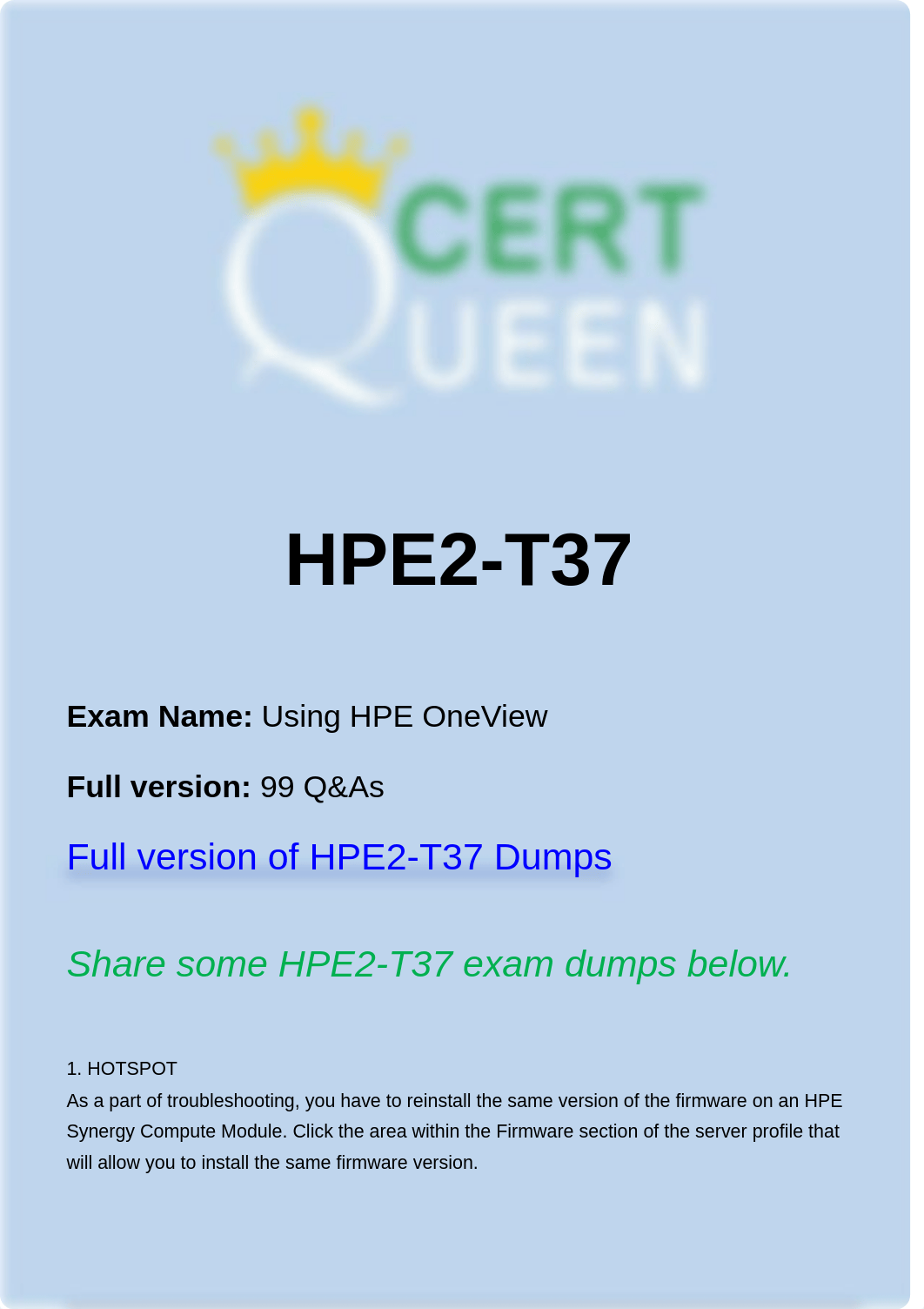 HP HPE2-T37 Exam Questions have been Updated.pdf_d5rswvv0omt_page1