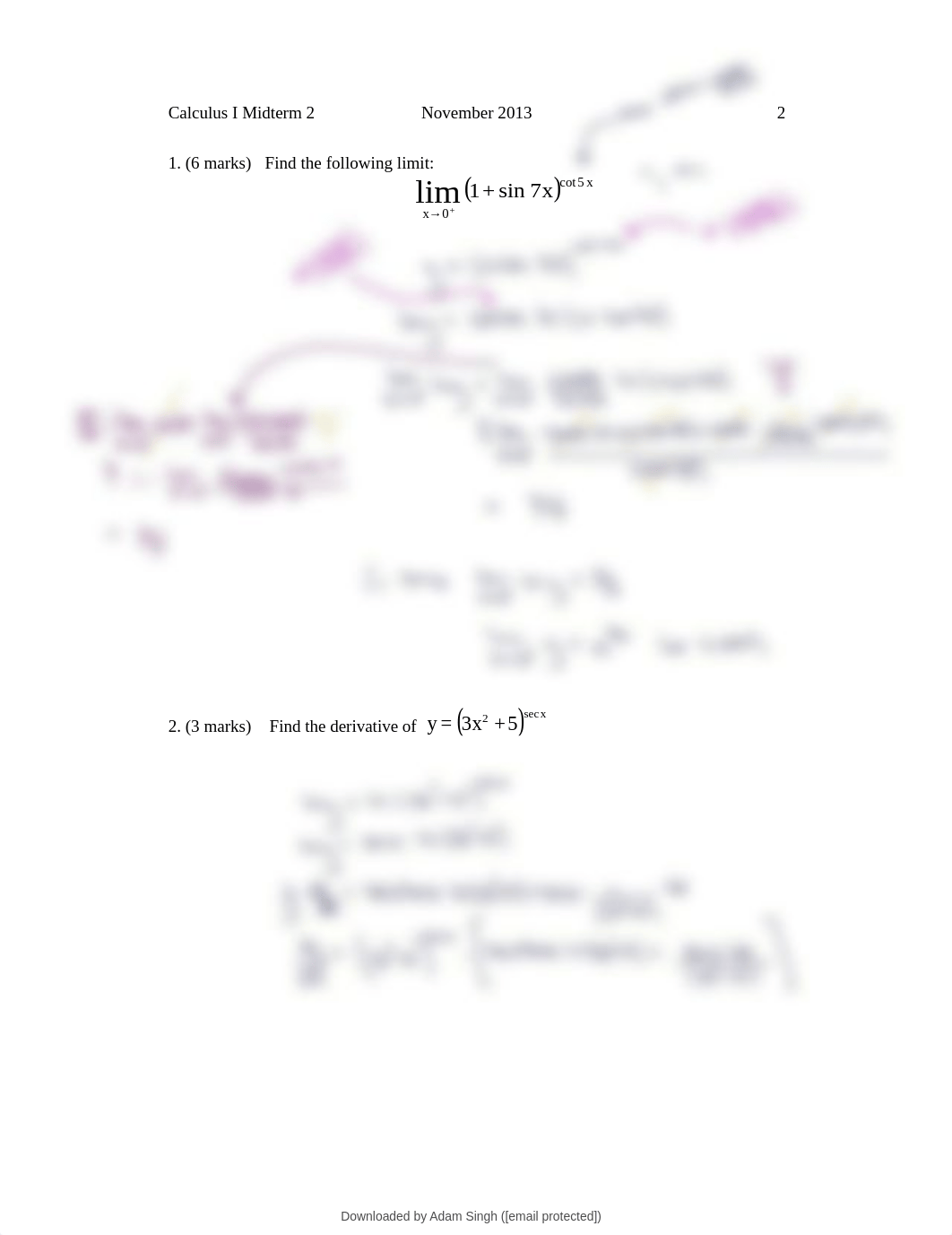 MATH 1010U__Calculus I__Exam 2013, questions and answers - Midterm 2.pdf_d5ryosaj3c9_page1