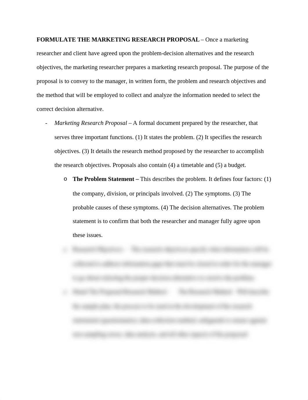 FORMULATE THE MARKETING RESEARCH PROPOSAL &ndash; Once a marketing researcher and client have agreed_d5s2gsywchj_page1