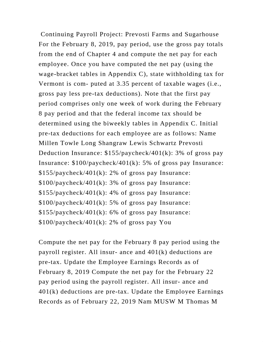 Continuing Payroll Project Prevosti Farms and Sugarhouse For the Feb.docx_d5se8jnwup7_page2