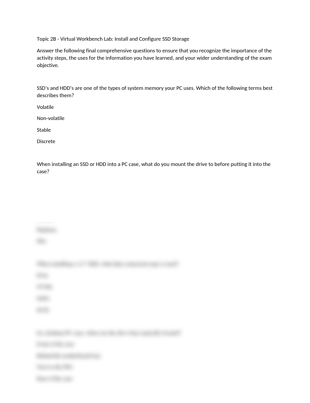 Topic 2B  Virtual Workbench Lab Install and Configure SSD Storage.docx_d5sey5sgsmj_page1