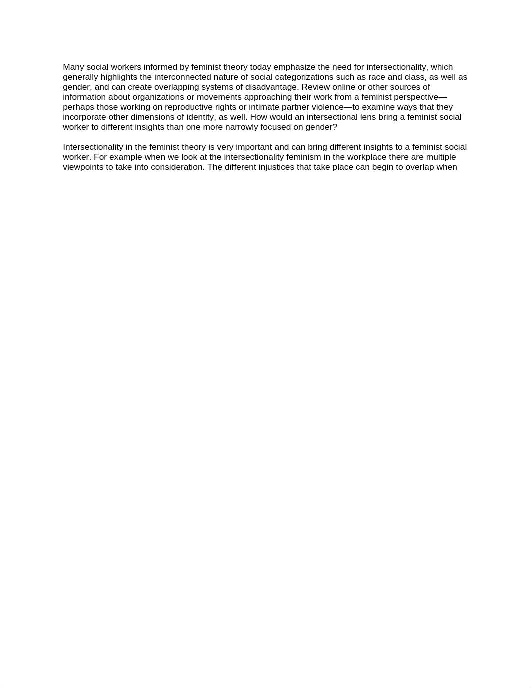 Many social workers informed by feminist theory today emphasize the need for intersectionality.docx_d5sgyztkagu_page1