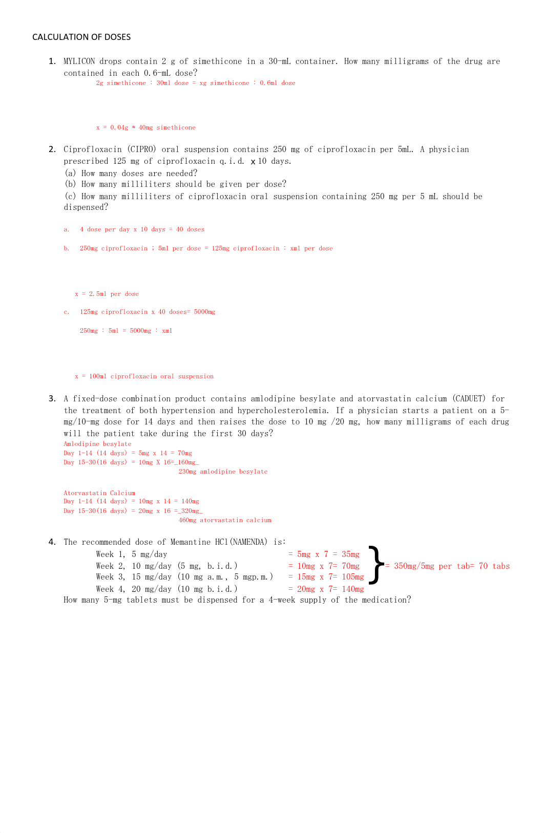 CALCULATION OF DOSES answer key.pdf_d5sxxhfpf4n_page1