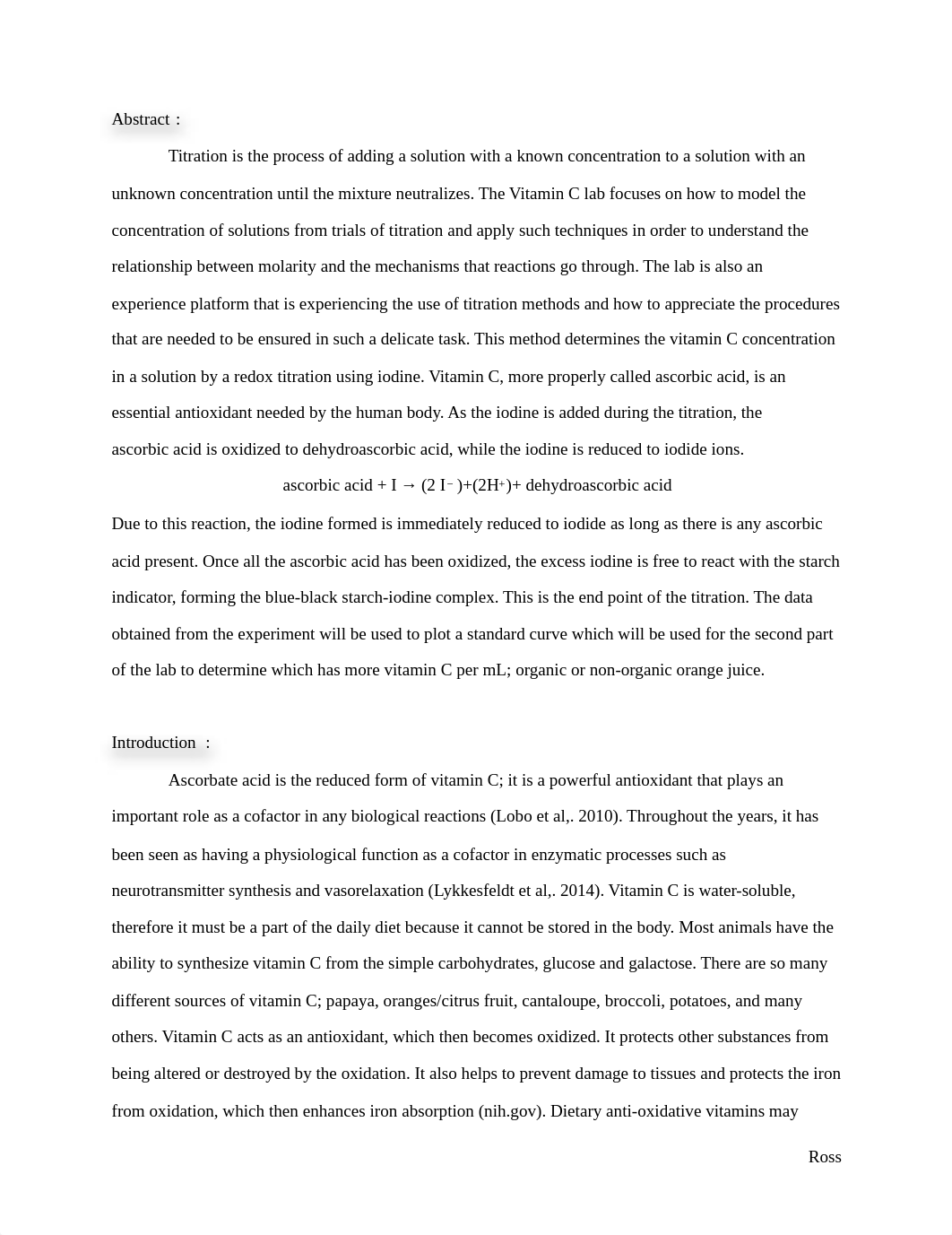 Vitamin c lab report.pdf_d5t92iz62zz_page1