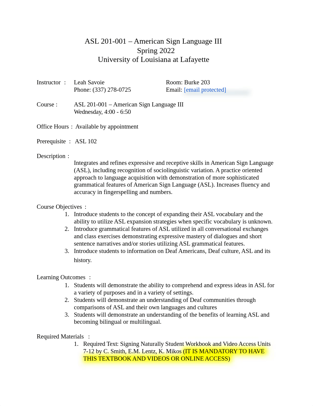 UL Spring 2022 ASL 201 Syllabus(W).pdf_d5tcpbsf11r_page1