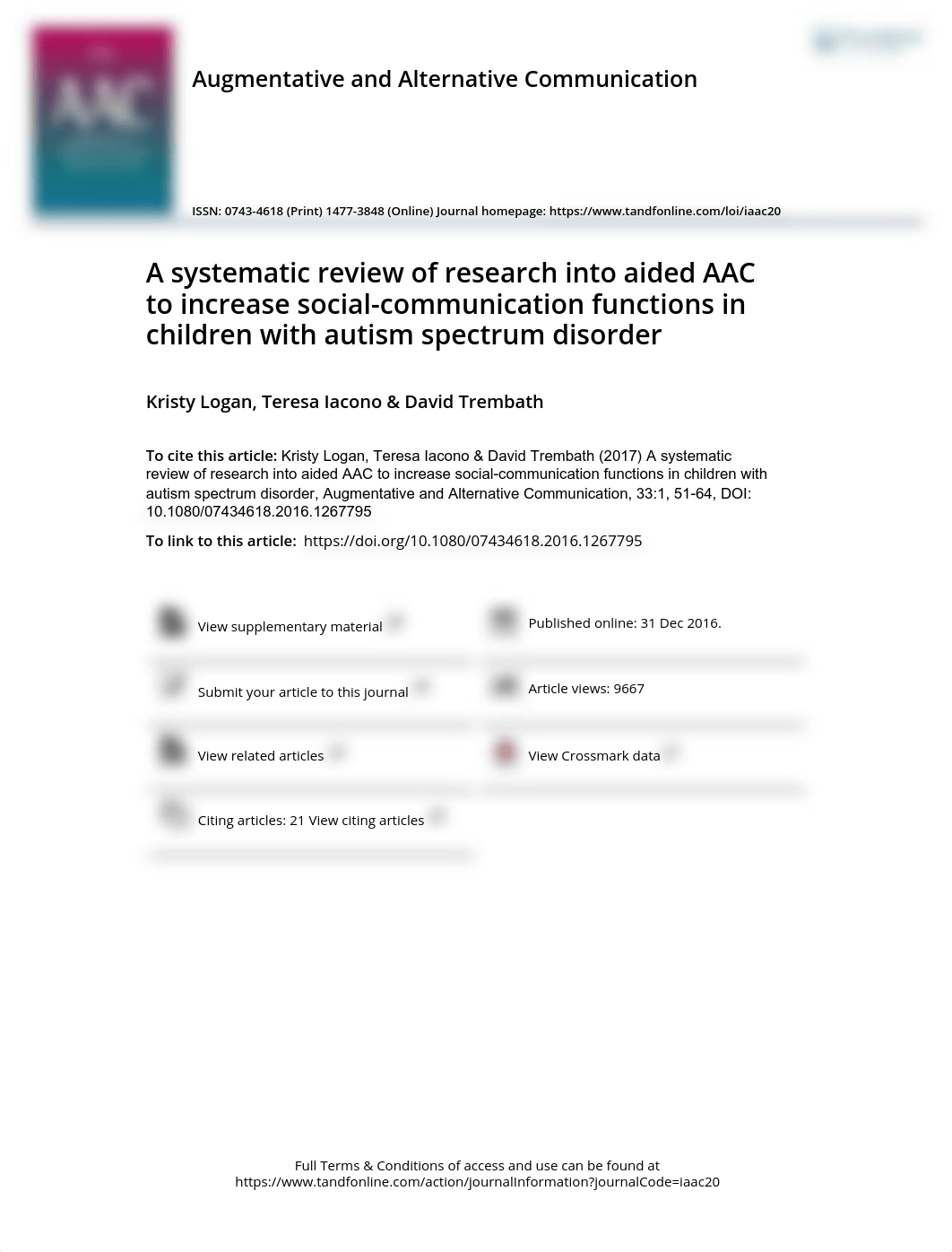 Article 3: A systematic review of research into aided AAC to increase social communication functions_d5tea5novx3_page1