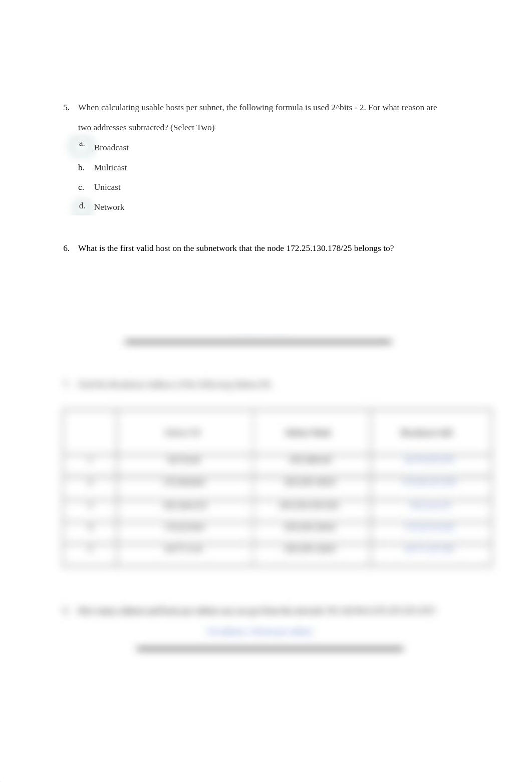 Lab 6 (Classless Subnetting) answers.docx_d5tfrhf7b6y_page2