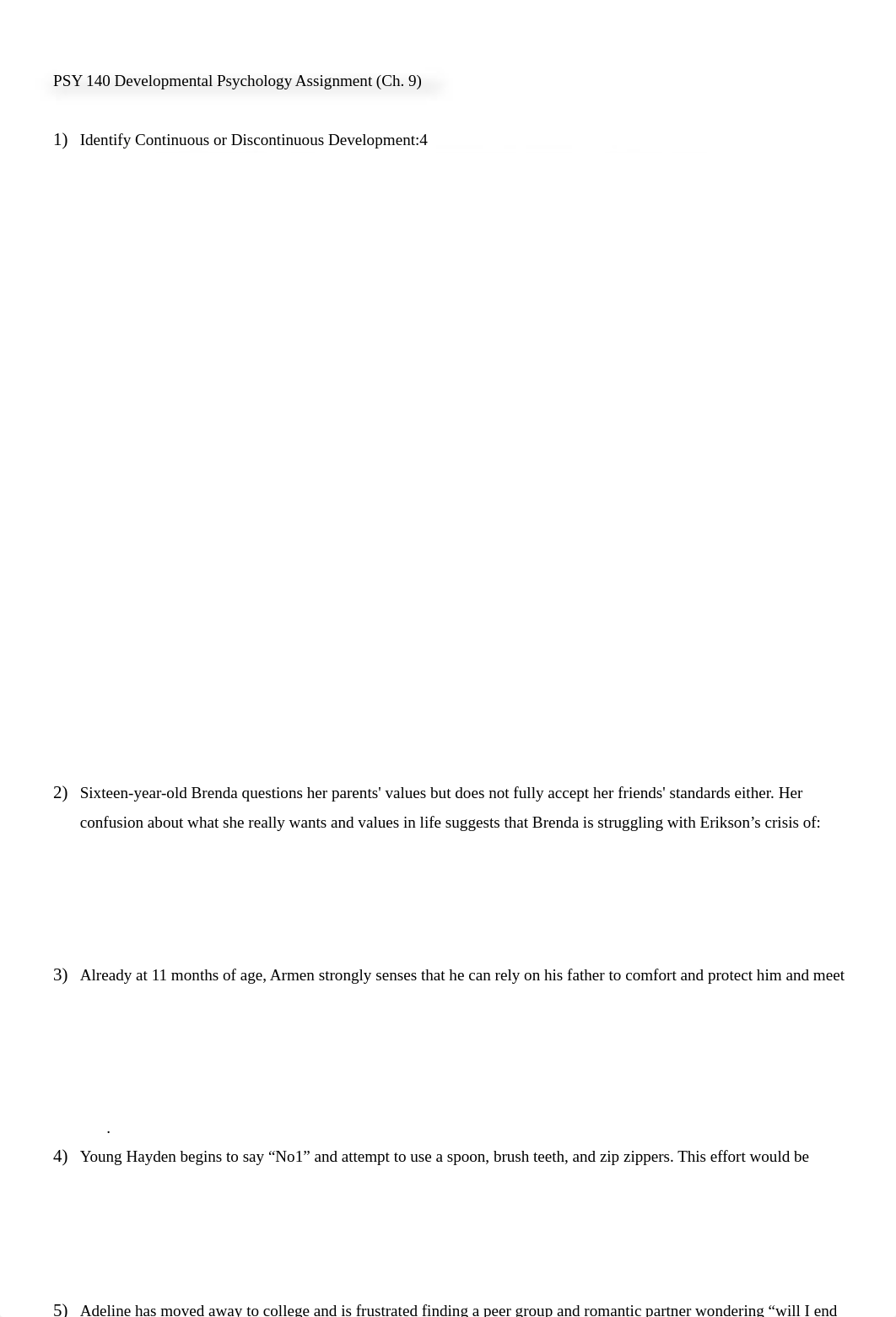 PSY 140 Assignment 3 Ch 9 Developmental Psychology-1.docx_d5tiwbq4g6x_page1