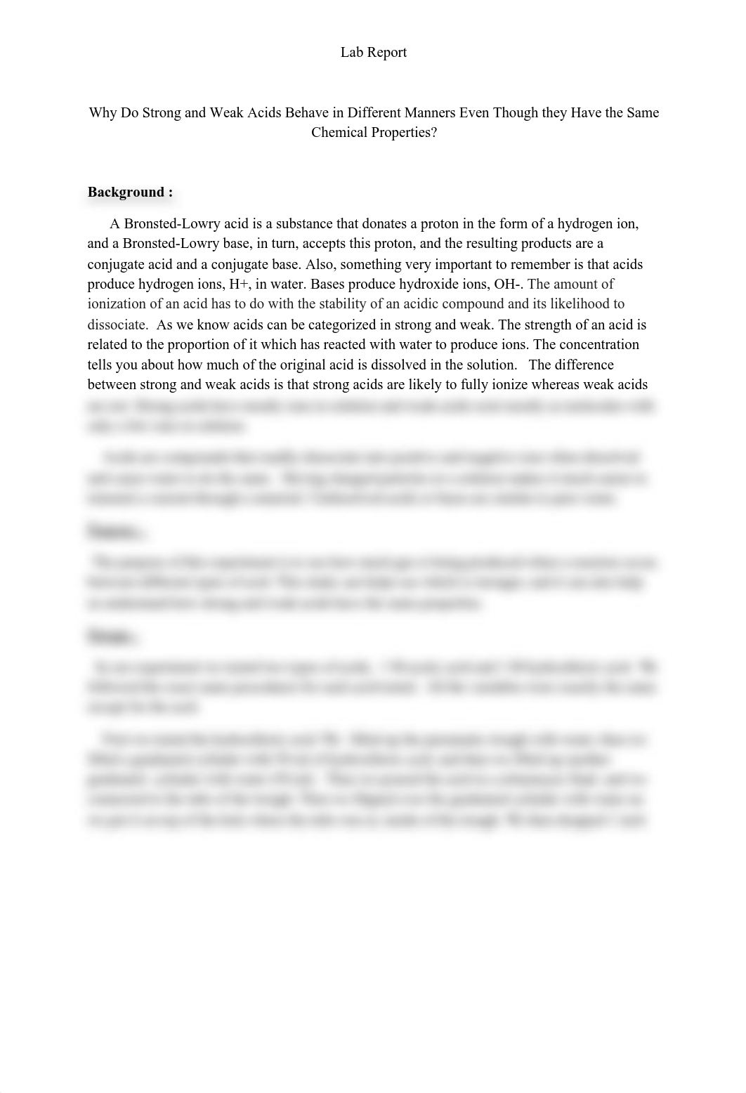 Strong and Weak Acids Lab Report.pdf_d5u0x1z9us8_page1