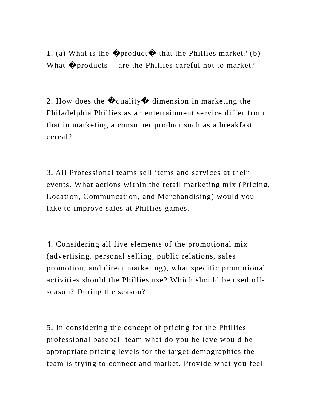 1. (a) What is the �product� that the Phillies market (b) What �pro.docx_d5u1uwq4ym6_page2