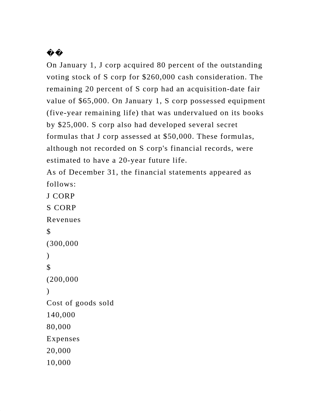 ��On January 1, J corp acquired 80 percent of the outstanding voti.docx_d5u3eubf810_page2