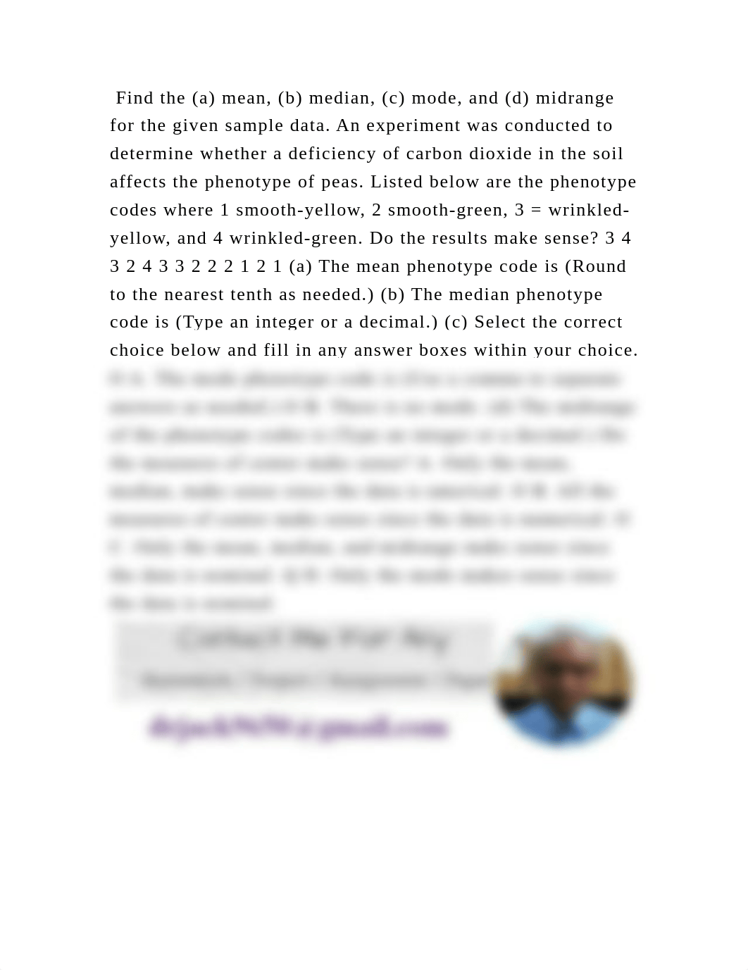 Find the (a) mean, (b) median, (c) mode, and (d) midrange for the giv.docx_d5u66juujjr_page2