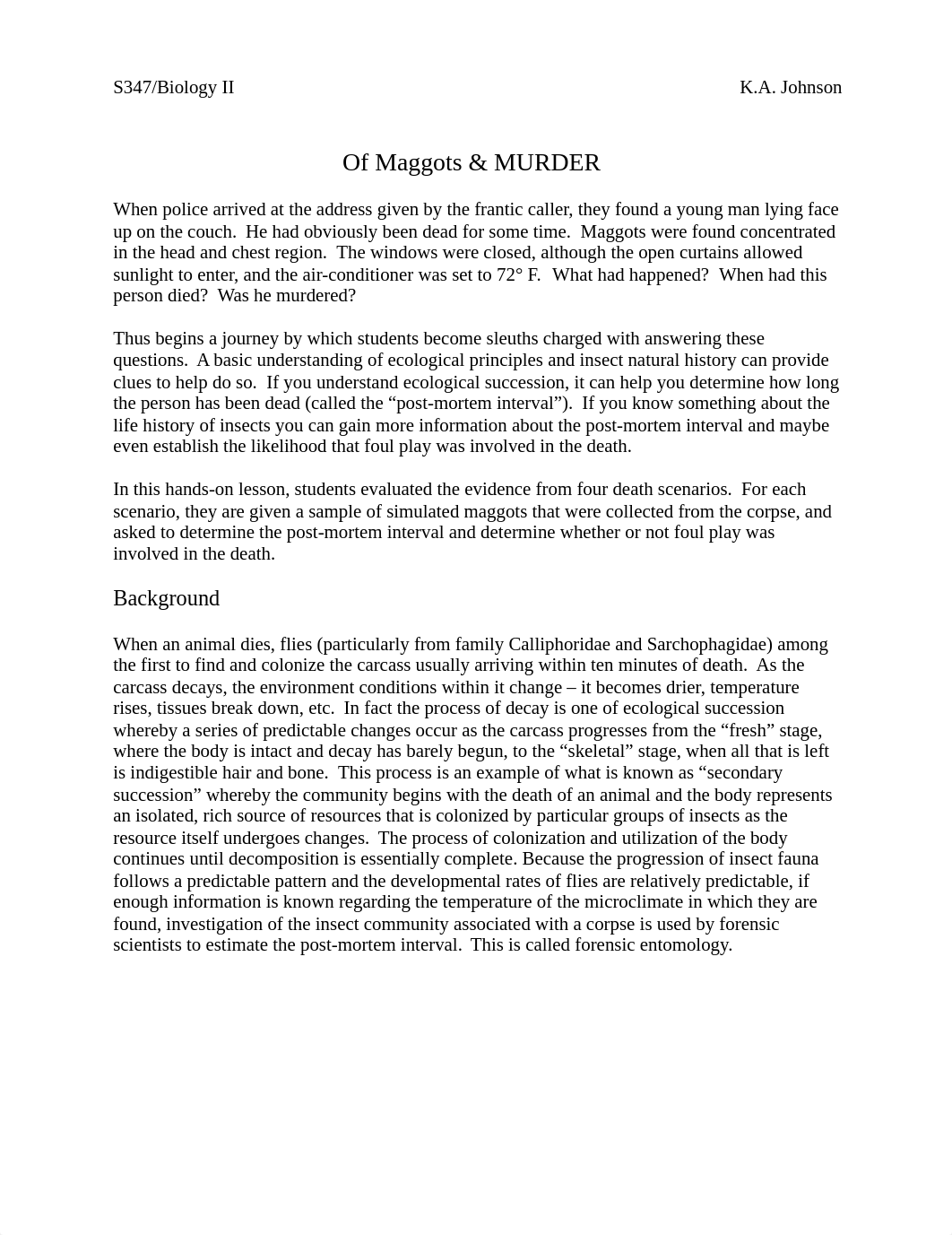 LAB - Of Maggots and Murder Lab.pdf_d5u8b8xxomv_page1