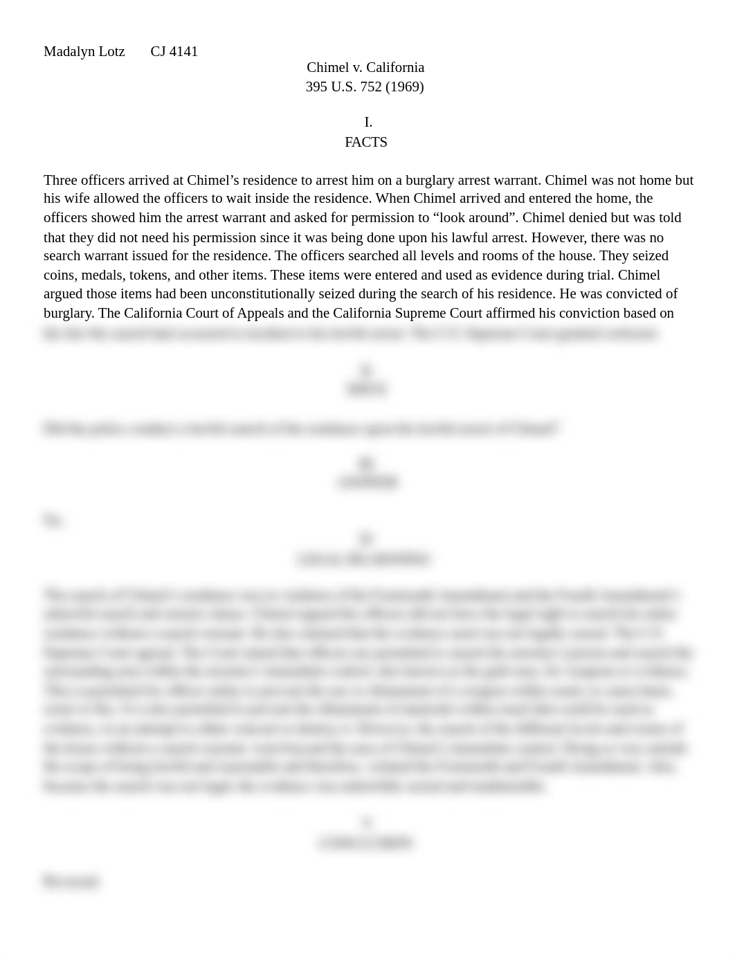 Chimel v. California Case Brief.docx_d5udr33bmwp_page1