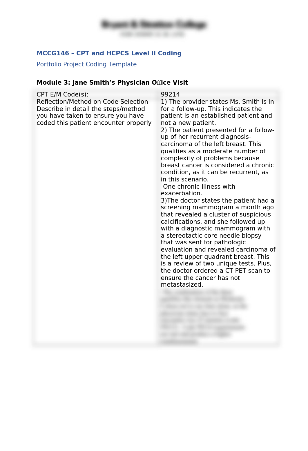 Portfolio Project- CPT and HCPCS Level II Coding.docx_d5v1d4rox9a_page1