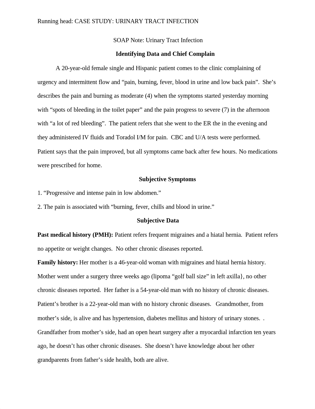 SOAP NOTE URINARY TRACT INFECTION.doc_d5vn1mlzm7p_page1