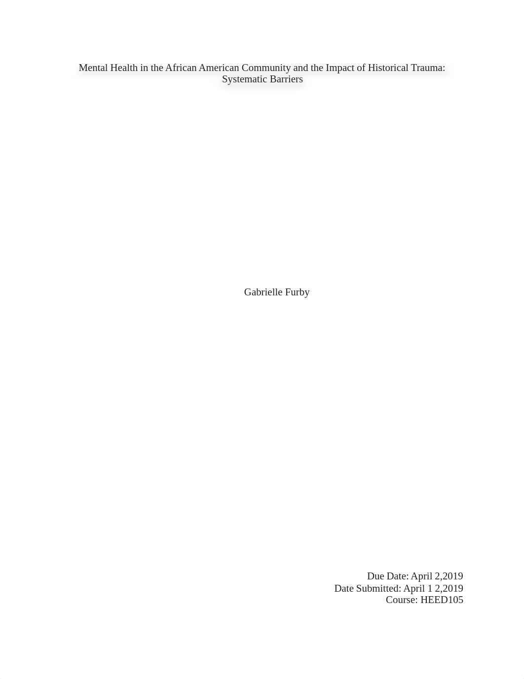 Mental Health in the African American Community and the Impact of Historical Trauma.docx_d5vsd852nox_page1