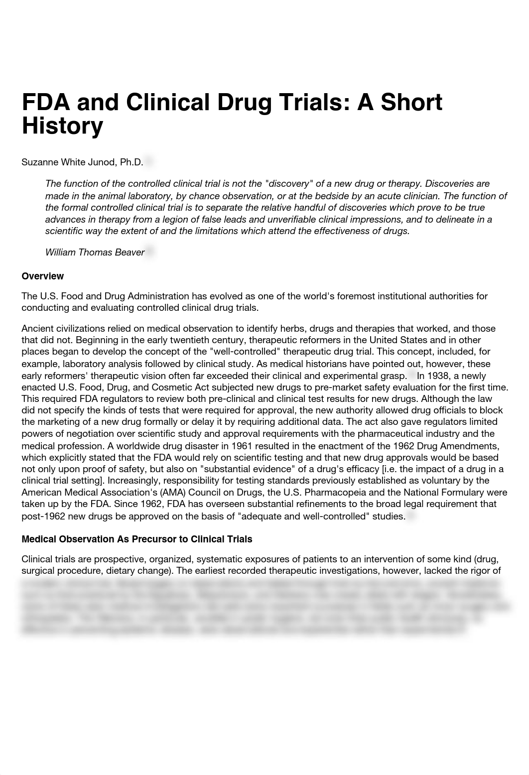 Overviews on FDA History _ FDA and Clinical Drug Trials_ A Short History.pdf_d5wa5hp6hyq_page1