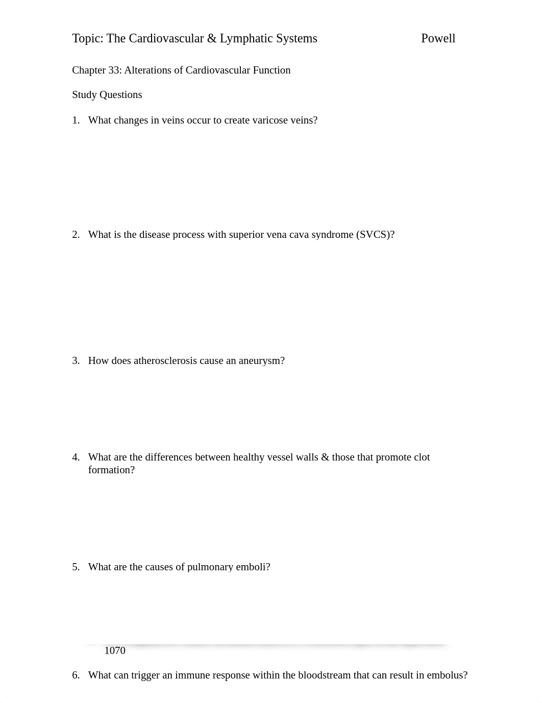 Week 7 Cardiovascular Study Questions Chapts 33_34.pdf_d5wgzih1wl8_page1